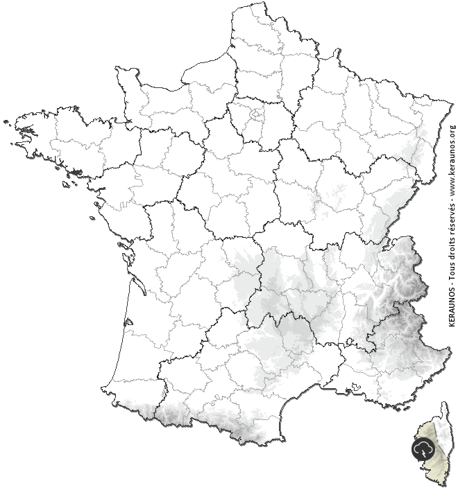 Carte de prévision des orages
