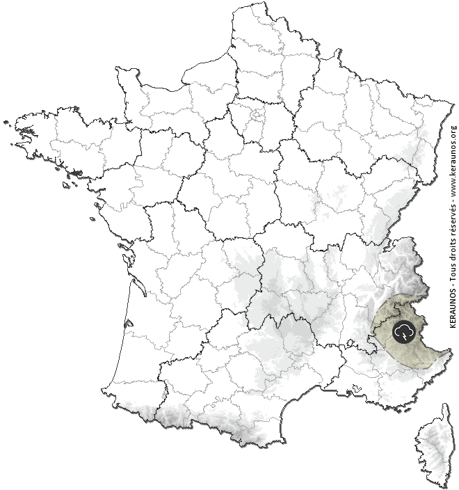 Carte de prévision des orages - Keraunos
