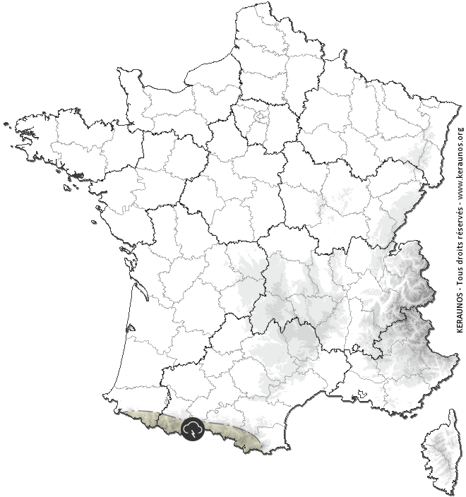 Carte de prévision des orages