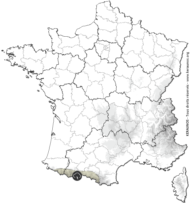 Carte de prévision des orages
