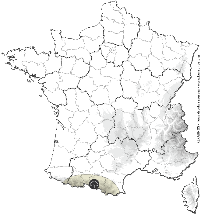 Carte de prévision des orages