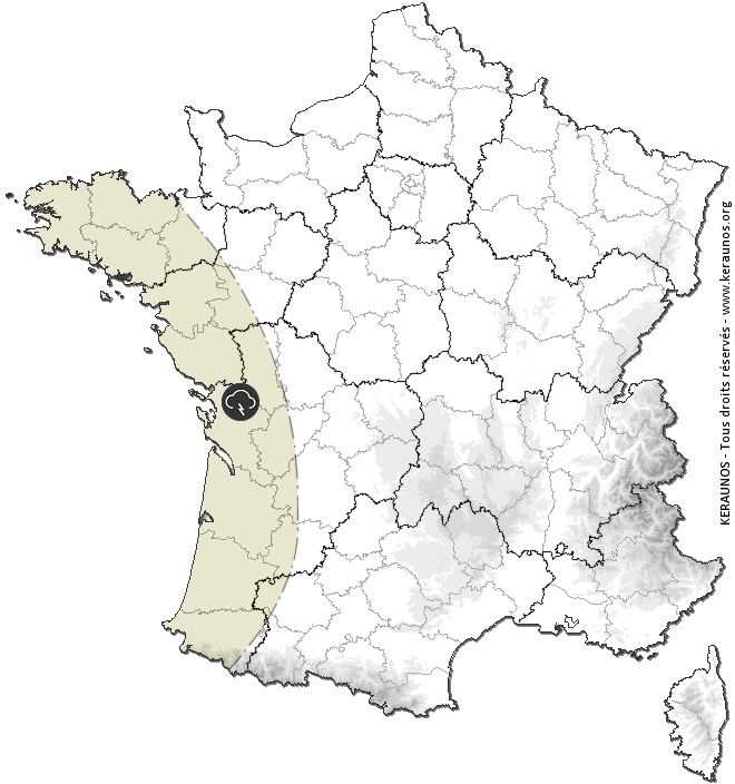 Carte de prévision des orages