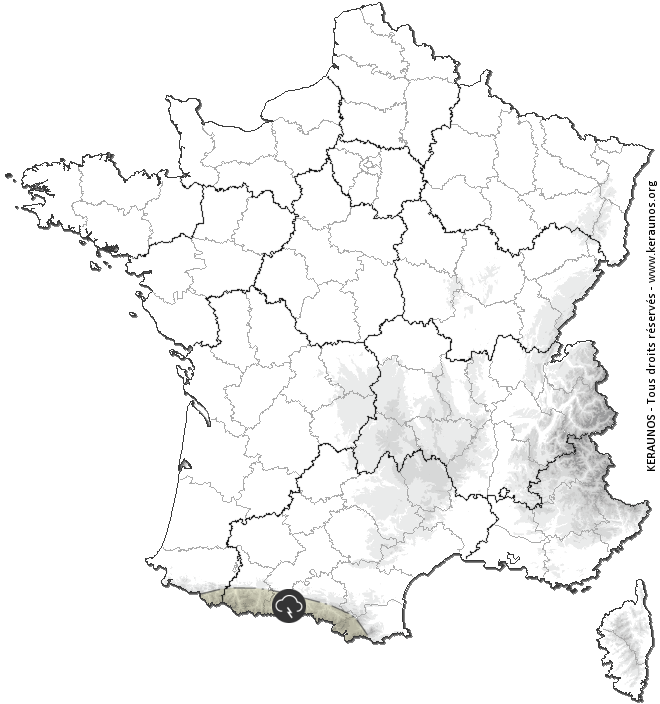 Carte de prévision des orages