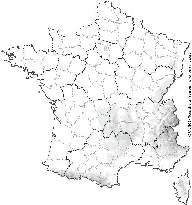 Carte de probabilité d'orage