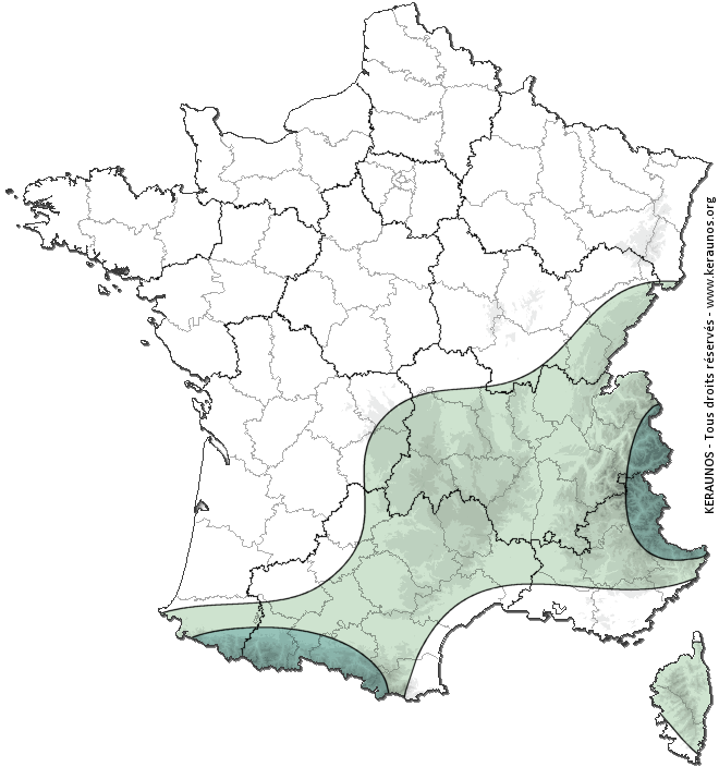 Carte de probabilité d'orage