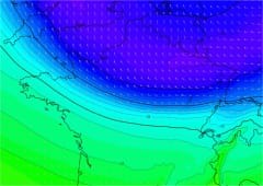 Descente d'air froid remarquable les 26 et 27 avril sur l'ouest de l'Europe