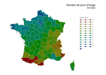 Bilan de l'activité orageuse de l'été 2022