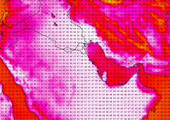 Chaleur extrême dans le Golfe Persique, jusqu'à 53,7°C en Iran le 29 juin