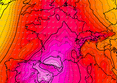 Forte chaleur puis dégradation orageuse en milieu de semaine