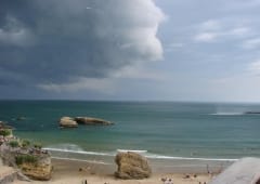 Double gustnado marin le 19 juillet 2014 à Biarritz
