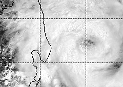 Herold s'apprête à passer au nord de l'île Maurice