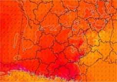 Masse d'air exceptionnellement chaude dans le sud-ouest le 8 novembre