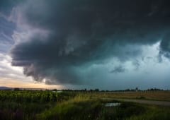 Orages venteux et très pluvieux dans le sud et l'est le 20 juillet 2014