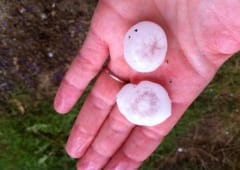 Grêle et fortes pluies dans le nord-ouest le 24 juillet