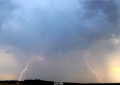 Orages avec fortes pluies, grêle et tubas le 25 juillet 2014