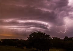 Supercellule entre Ain et Saône-et-Loire dans la nuit du 27 au 28 mai 2016