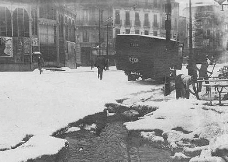 Orage de grêle à Montpellier (Hérault) le 13 mai 1922
