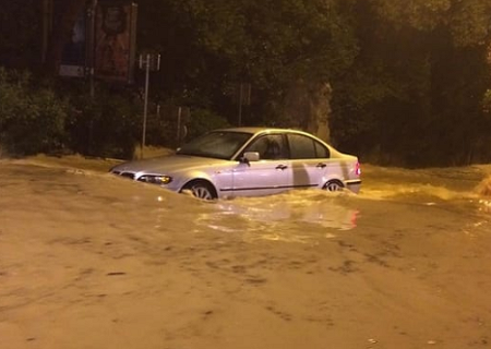 Orage diluvien exceptionnel sur la Côte-d'Azur le 3 octobre 2015