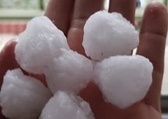 Orages et chutes de grêle le 6 mars, notamment près de Perpignan