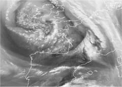 Ligne de grains très venteuse en Bretagne