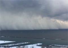 Orages de neige intenses (Lake-Effect Snow) près du Lac Erié aux Etats-Unis