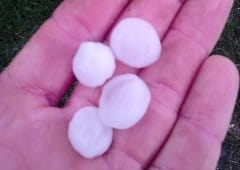 Traîne active avec orages très venteux dans le sud-ouest le 11 janvier