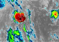 Système convectif de méso-échelle massif entre Bretagne et côtes de la Manche le soir du 28 mai
