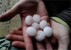 Orages de grêle et fortes rafales de vent le 28 mars dans le nord