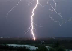 Front froid orageux et très venteux entre Bretagne et Pays-de-la-Loire le 9 janvier