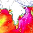 Orages de grêle en Afghanistan et forte instabilité en Inde