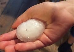 Supercellules et orage en V sur le Massif-Central le 13 juin 2017