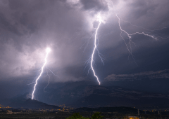 Violents orages de grêle le 6 juillet sur le centre-est du pays