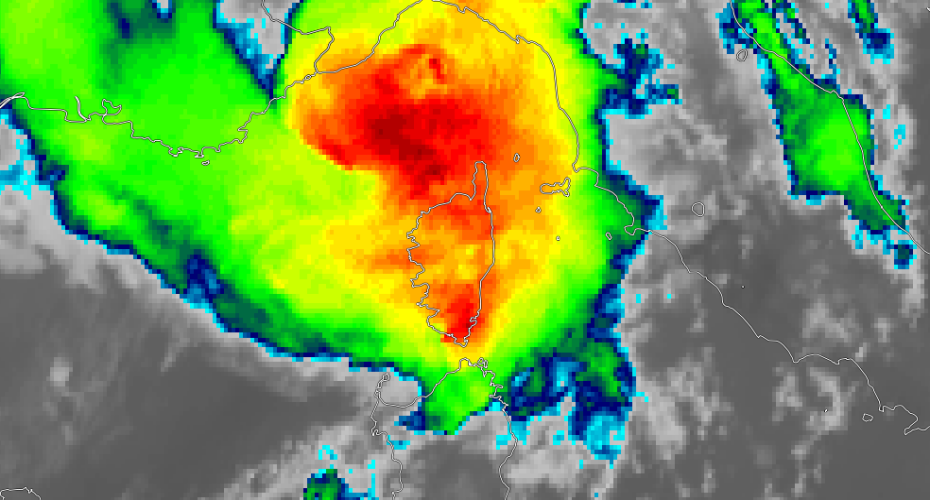 Violents orages très venteux en Corse le 18 août