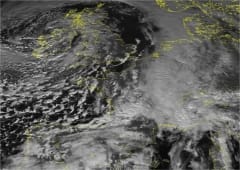 Traîne très active avec grêle et violentes rafales le 8 février