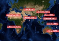 Nouveau record de chaleur national en Inde le 19 mai