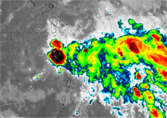 La tempête tropicale Isaac franchit l'arc antillais le 13 septembre