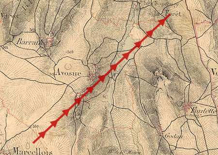 Tornade EF1 à Avosnes (Côte-d'Or) le 19 août 1845