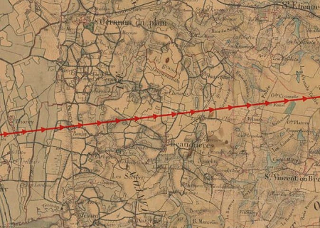 Tornade EF3 à Baudrières (Saône-et-Loire) le 29 mai 1809