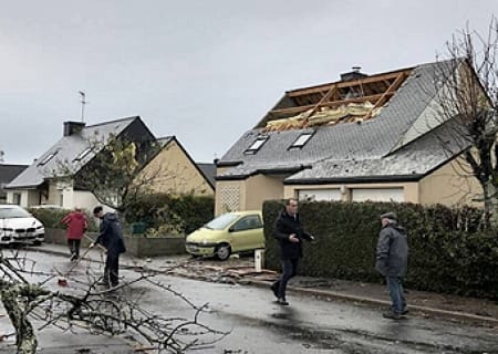 Tornade EF1 à Brech (Morbihan) le 9 novembre 2019