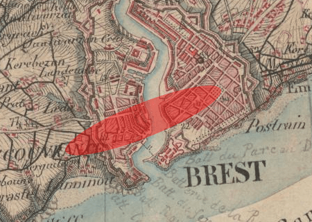 Tornade EF0 à Brest (Finistère) le 15 juin 1849