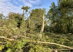 Tornade EF1 à Courtenay (Loiret) le 16 septembre 2015