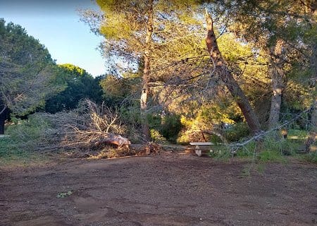 Tornade EF0 à Lansargues (Hérault) le 3 octobre 2021