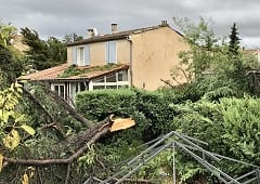 Tornade EF1 au Crès (Hérault) le 9 novembre 2018