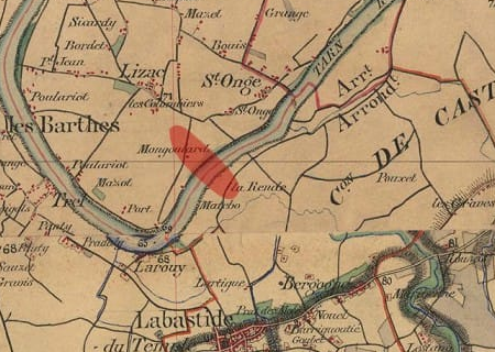 Tornade EF0 à Lizac (Tarn-et-Garonne) le 27 juillet 1835
