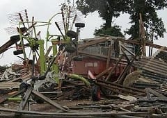 Tornade EF1 à Loudéac (Côtes-d'Armor) le 10 juin 2016