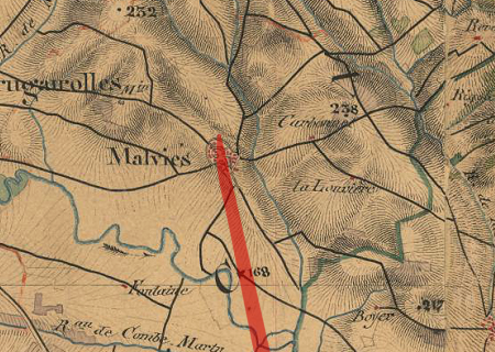 Tornade EF2 à Malviès (Aude) le 25 juillet 1842