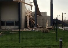 Violente rafale descendante à Arques (Pas-de-Calais) le 8 février