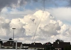Trombe lacustre à la base de loisirs de Beauvais le 16 septembre