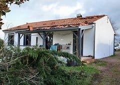 Tornade EF1 à Saint-Etienne-de-Mer-Morte (Loire-Atlantique) le 28 décembre 2020