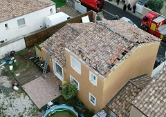 Phénomène venteux destructeur (possible tornade) près de Béziers le 6 avril